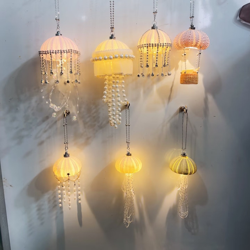 Ily Original Natural Sea Urchin Lantern Glowing Pendant Jellyfish Lamp Creative Gift Ily Original Natural Sea Urchin Lantern Glowing Pendant Jellyfish Lamp Creative Gift