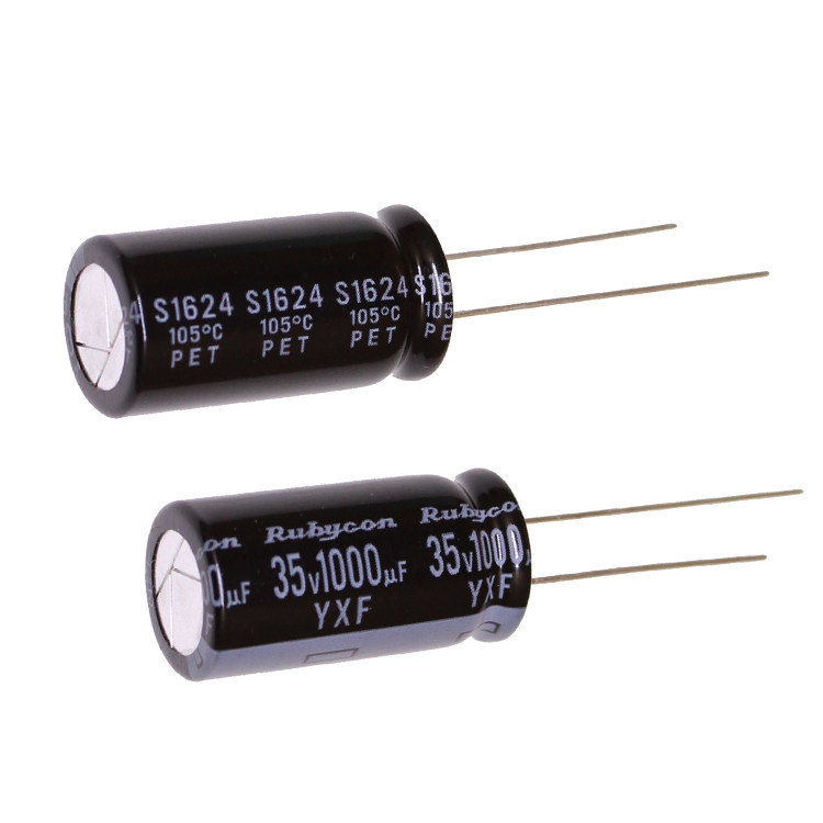 Rubycon imported electrolytic capacitor 35v1000uf 12 5*25 Ruby YXF high frequency long life