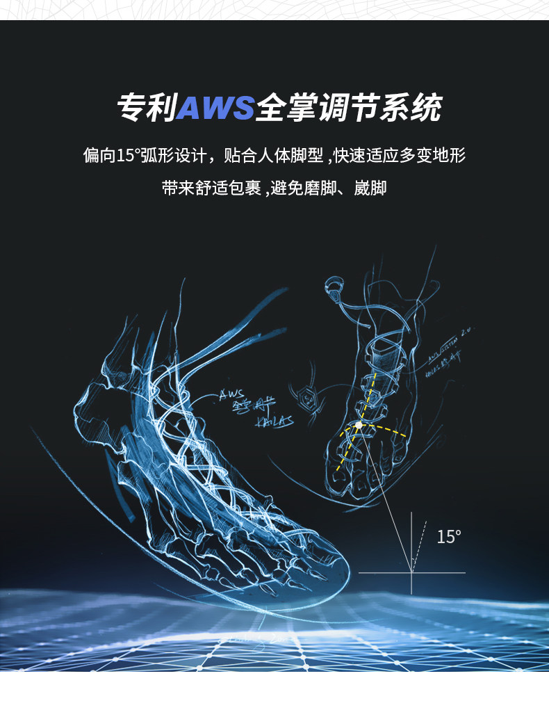 神价格 凯乐石 kailas GTX防水+Vibram黄金大底 男轻量徒步鞋 图5