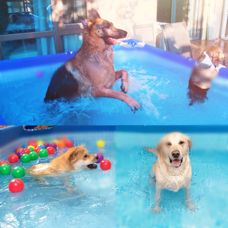 Oversized dog swimming pool Golden Retriever Samoyed large dog Teddy swimming pool foldable pet paddling pool bath tub