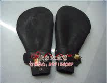  Natural latex clothing with finger bondage gloves with lock bondage latex clothing grenades Black short-handed socks cos