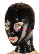   Latex clothing headgear latex mask latex tight headgear Baotou smothering headgear beautiful and sexy