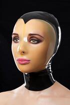 Latex Mask Rubber Headgear Latex Collage color bicolor all-bag headgear Beauty choking headgear full face latex mask