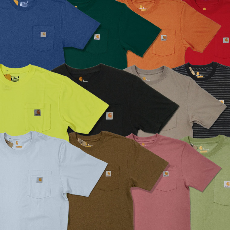Carhartt K87 Workwear Pocket Tee Carhartt Solid Color Workwear Loose Pocket Short Sleeve Carhartt K87 Workwear Pocket Tee Carhartt Solid Color Workwear Loose Pocket Short Sleeve