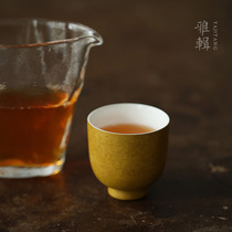 Ya Jia full handmade lacquer master Cup kung fu tea cup three color into gift box