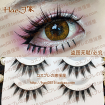 Hae home 5 pairs of cosplay platelet false eyelashes cute sister universal Barbie Japanese hard stem on eyelashes 68