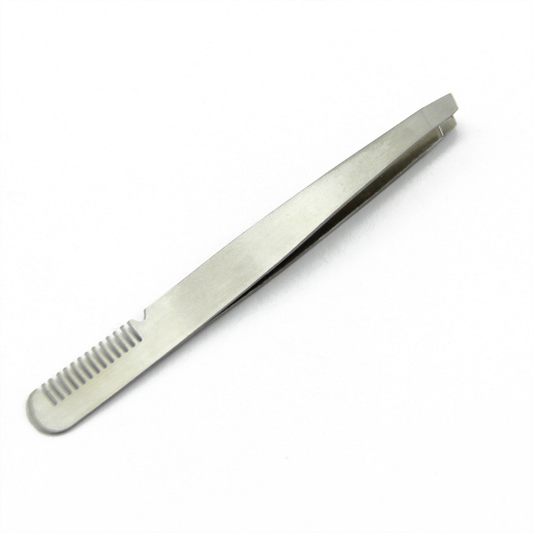 (Hae) Stainless Steel Eyebrow Clip With Comb Eyebrow Puller False Eyelashes Tweezers Beauty Tools Full 68