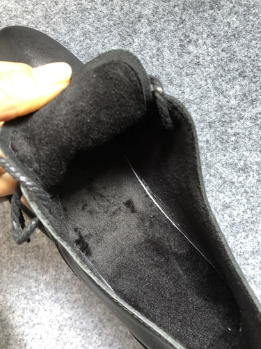 Maodou Большой размер обувь модель осень и зима плюс бархатный литературный литературный чистый черный мягкий слой кожаная обувь кожаная обувь 35-40