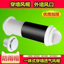 Exterior Wall hood vent kitchen flue exhaust cap air outlet exterior wall windshield PVC75 110 160