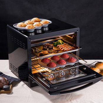 Aca/North American Electrical Appliances Ato-E38Hc Electric Oven Wind Stove Household Small Multi-Function Fully Automatic Large Capacity