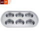 Aca/North American Appliances Abthpcm06 Muffin Cake DIY Mold 6-Cavity Mold Oven Baking Mold