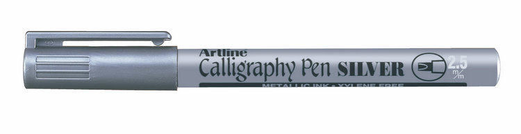 Silver paint pen Flat head silver paint pen Artline Yali 993XF flat head paint pen