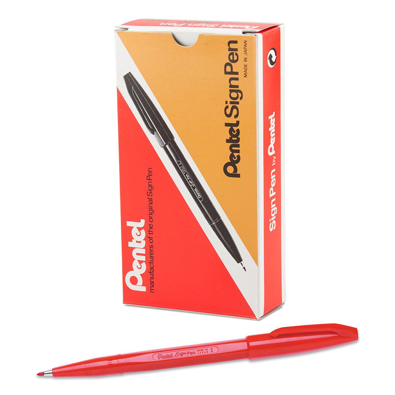 Pentel Pentel S520 Red Hook Pen