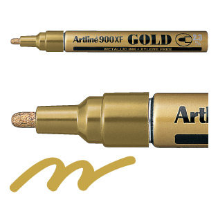 Gold signature drawing Artline Yali EK-900 Gold paint pen Star signature pen made in Japan