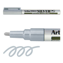 Artline 990 Yali Silver Paint pen 1 2mm star signature pen Paint Marker Silver
