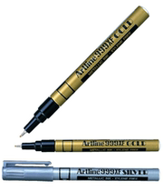 Gold fine core paint pen Artline Jali EK-999XF 0 8mm gold marking pen