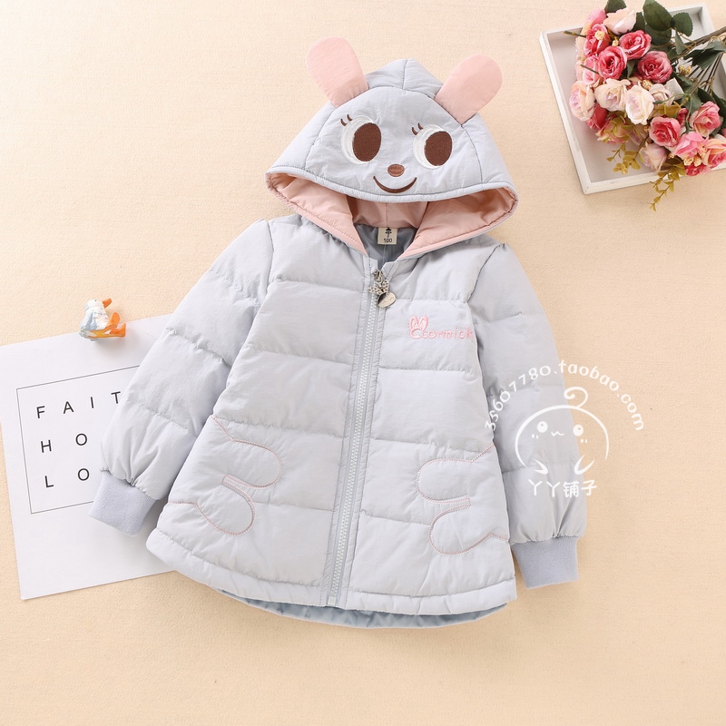 Special Winter Lightweight Good Fabric Girls Baby Down Jacket Down Liner Jacket Long Sleeve 1-5
