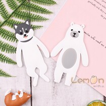 Cartoon no trace adhesive hook Soft iron coated glue Flexible bendable adhesive hook Suitable for small objects hanging cute animals