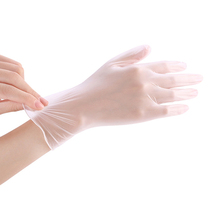 PVC gloves disposable food grade material catering film transparent plastic gloves isolation protection spot second hair