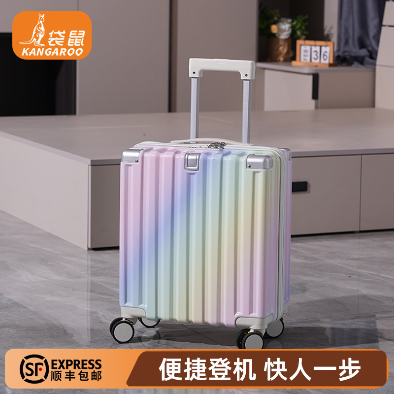 Kangaroo 13inch Small Suitcase 14inch Spring and Autumn Airlines 20X30*40 Carry-On Ultra-Light Mini Trolley Bag