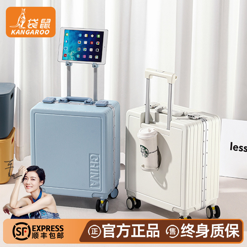 Small Travel Suitcase 13inch Spring and Autumn Airlines 20X30*40 Small Carry-On Children's Ultra-Light Trolley Case 14-Inch for Men