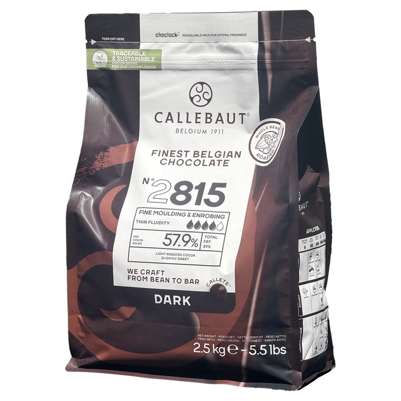 Cadbury 57.9% Dark Chocolate Coins 2.5kg Belgian Chocolate Cocoa Dessert Mousse Decoration Baking