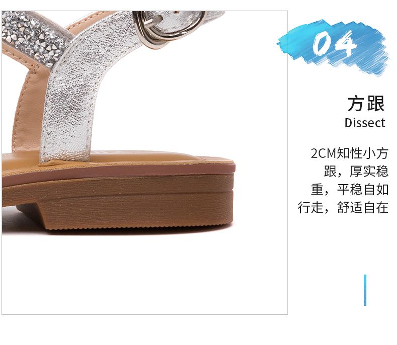 DUSTO / 2018 hè mới của châu Âu và Mỹ với một từ khóa dép dép nữ DW18X1579A giày sandal nữ Vento
