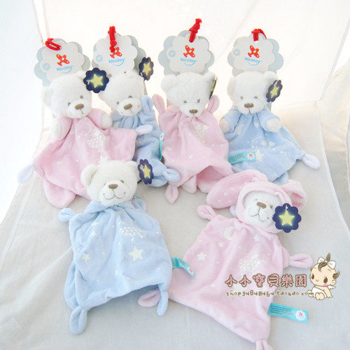 Exit Europe Baby toddler Toys soothing towels Scarves the light Bear Bear Changing Rabbit Hat can be removed