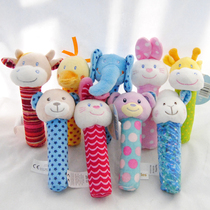Baby Puzzle Toys Baby Hand Rod Buffalo Maverick Monkey Frog Elephant BB Band Stick Grasp