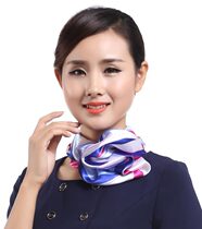 High-grade Joker Satin Womens Scarf Decoration Elegant Scarf Stewardess Winter Business Dress Autumn and Winter Fragments