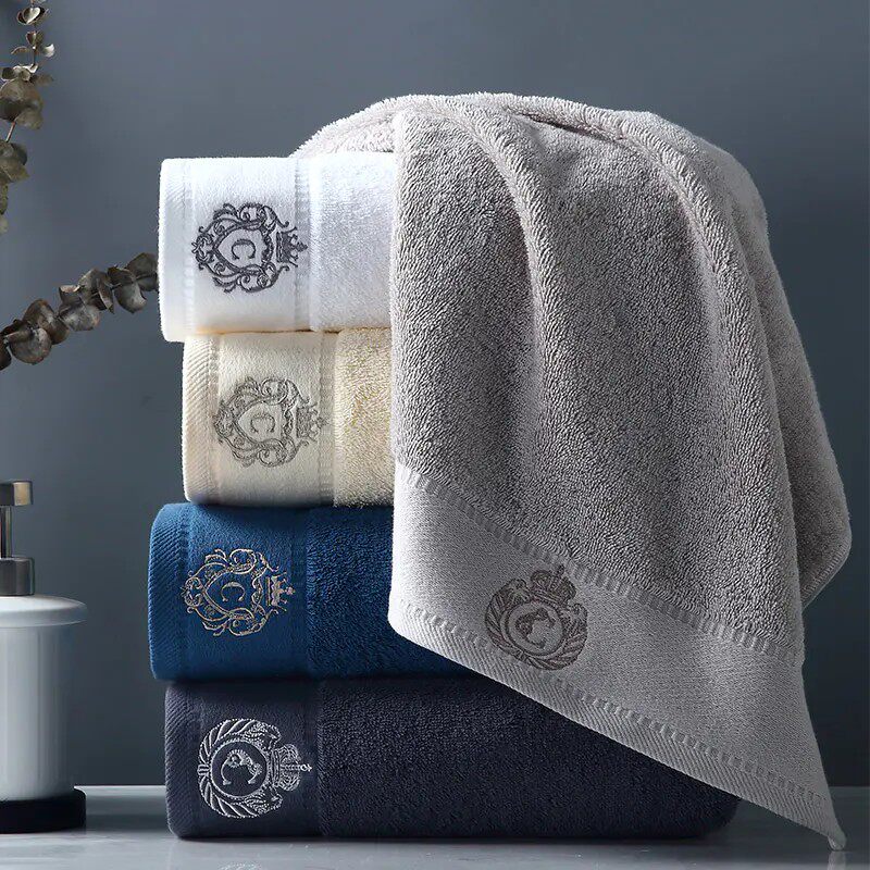 Kangerxin Austin face towel long-staple cotton plus thick crown embroidery cotton towel five-star hotel couple