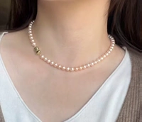 Натуральный коревной золотой розовый жемчуг 5.5-6 Получить 988