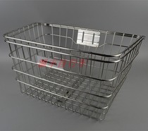 Bicycle electric car Stainless steel basket Large basket Stainless steel basket Thick large basket