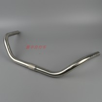 Bicycle handlebar stainless steel retro handlebar small stainless steel retro handlebar angle up good-looking handlebar