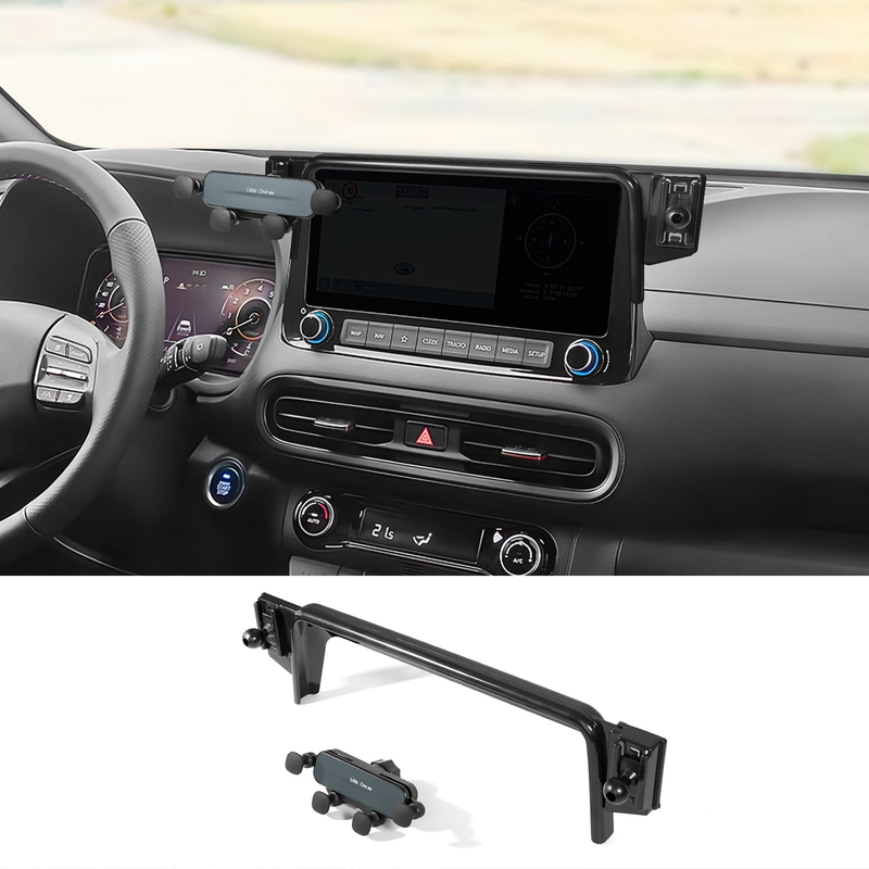 Suitable for Hyundai Kona 2017-2023 Passenger Side Dual-Use Car Phone Holder Accessory Navigation Base