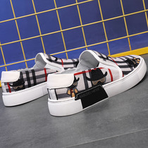 Mens shoes breathable slip-on canvas shoes 2022 autumn all-match lazy shoes soft bottom soft surface daily casual loafers