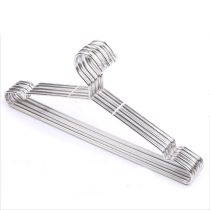 Bold solid stainless steel hangers for household clothes hanging non-slip mens clothes balcony lengthy adult drying hangers