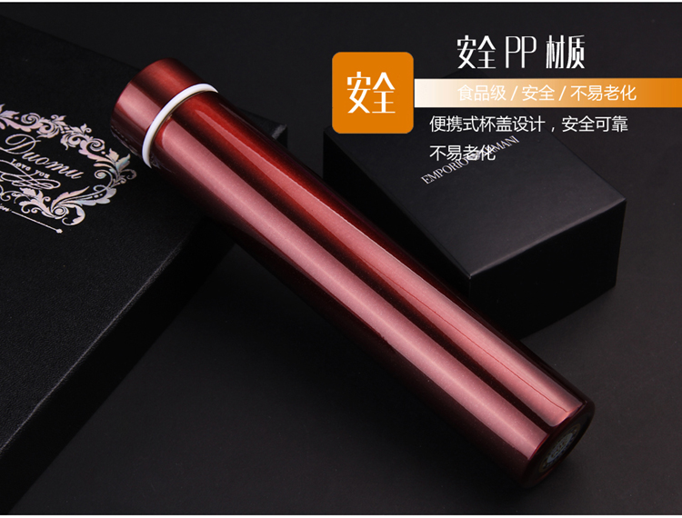 Chống sói dính cốc vàng hoop dính phụ nữ chân không đôi màu gradient ấm trà nước nóng cốc tùy chỉnh chữ bình giữ nhiệt 2 lít