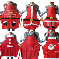  Christmas Apron Christmas Adult Apron Christmas Decoration Bar Restaurant Waiter Apron costume