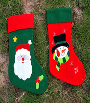 Christmas stockings Christmas socks gift bags large children Christmas socks decoration high-grade embroidered Santa Claus