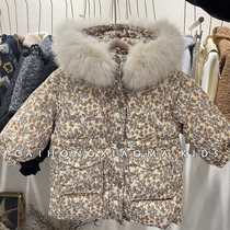 Korean childrens clothing 2022 winter clothing girls down padded clothing Korean version of childrens baby foreign style cute warm cotton padded jacket