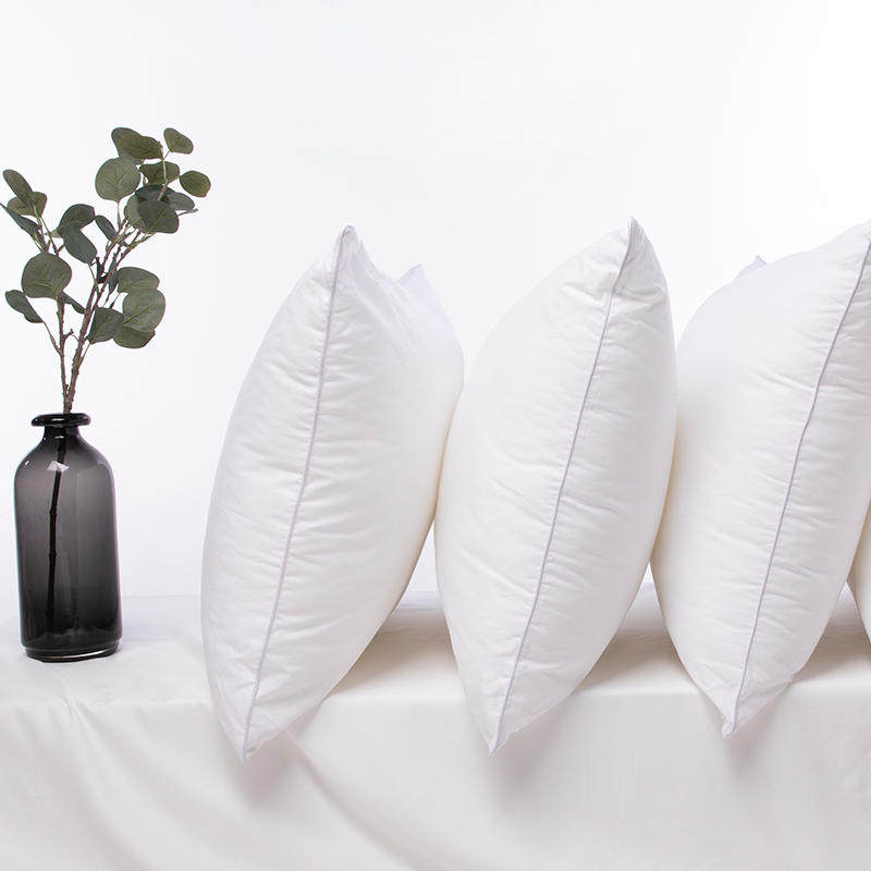 Five star hotel pillow adult neck pillow full cotton home pillow core single pair shooting 2 pure cotton 48 * 74