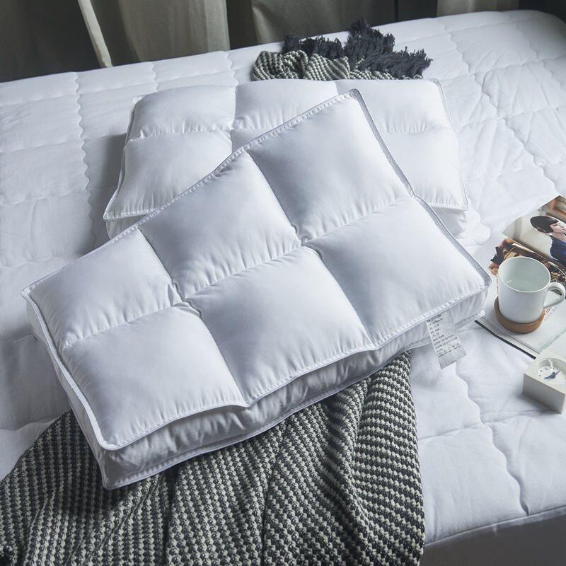 Total Cotton Pillow Inner Low Pillow Slow Rebound Bed Bedding One Single 48 * 74cm