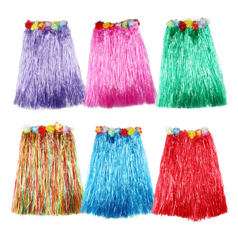 Grass Skirts Dance Costumes Adults 60CM Thickened Children Hawaii 61 Performance Suit Prom Festival Party Gala-Taobao