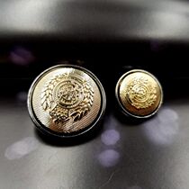 New luxury popular mens three-layer metal steel suit sweater coat windbreaker button button 25 or 17mm