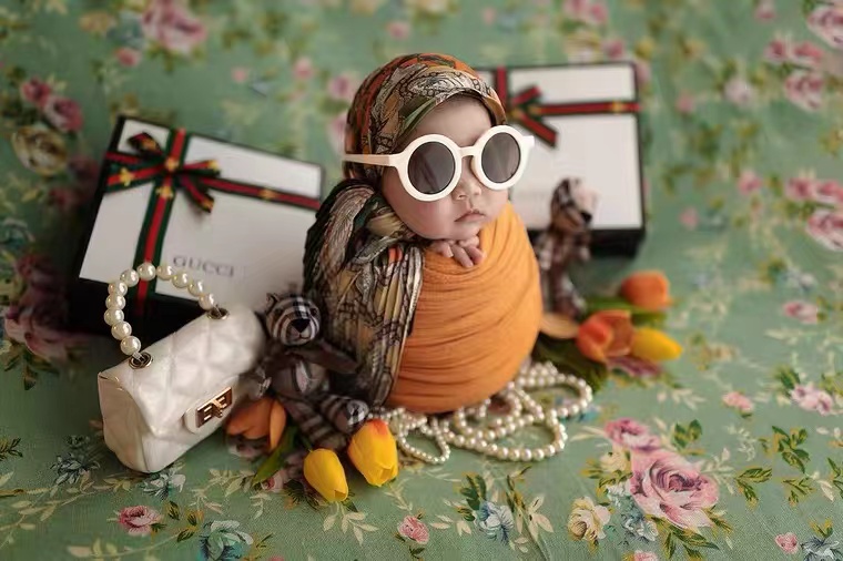 The whole set of themed newborn photography props clothes baby baby full moon photo photo clothing one-year-old hundred-day children