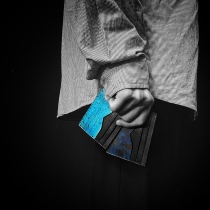 FENGMA sew horse original handmade cowhide pocket leather couple Guka bag to send male girlfriend custom lettering