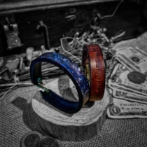 Ami Kazi American retro handmade cowhide bracelet leather couple bracelet personalized gift custom lettering