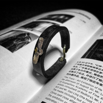 Handmade cowhide bracelet Takahashi Sterling Silver Eagle Harley retro leather bracelet couple gift custom lettering