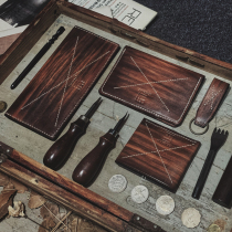 FENGMA sew horse retro handmade cowhide brush annual Ring series couple gift personality lettering